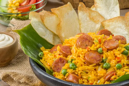 Arroz atollado - Arroz atollado con chorizo - Receta Arroz atollado - Chorizo - Cunit