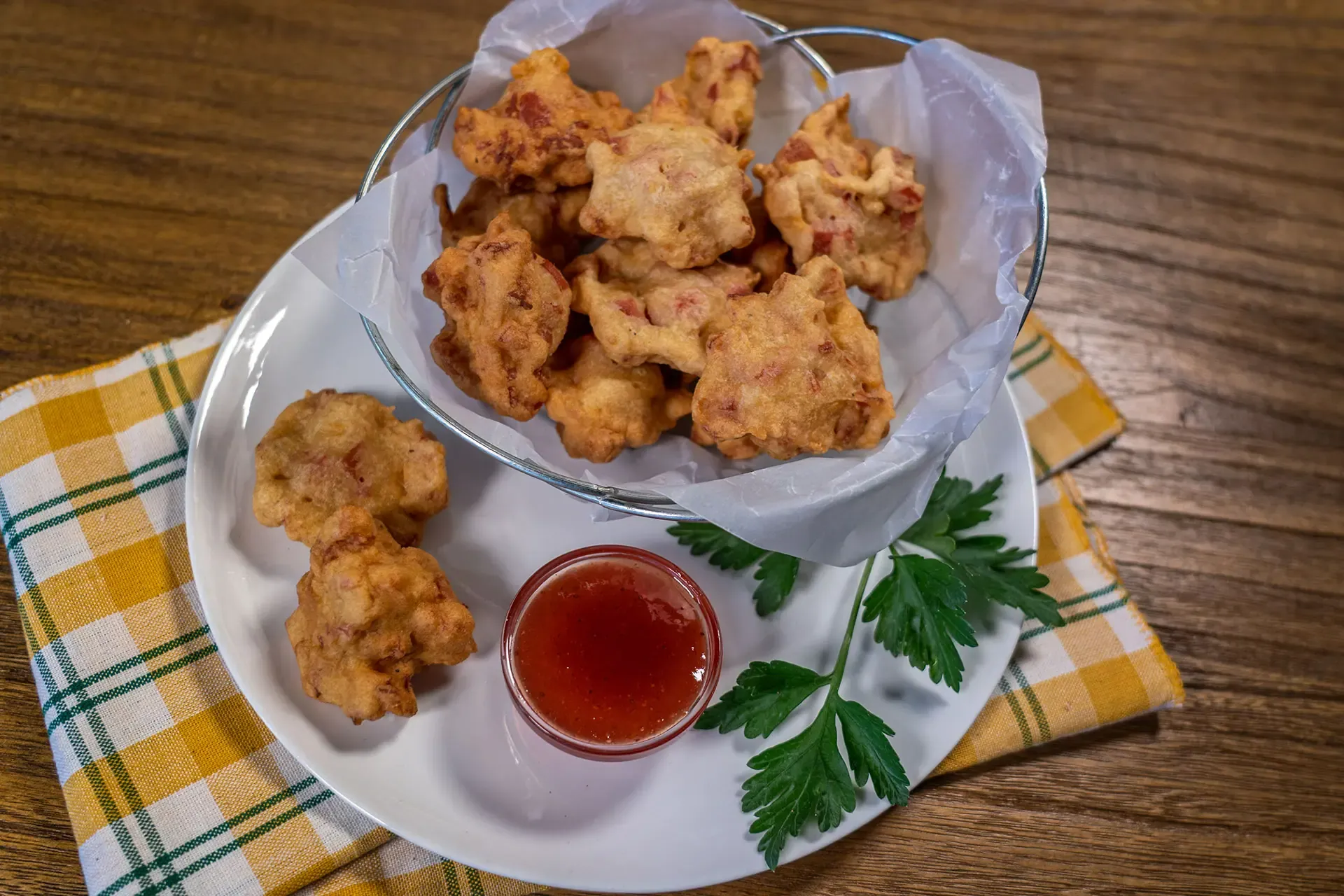 Comida fácil y rápida Torticas de papa con Salchichón Cunit